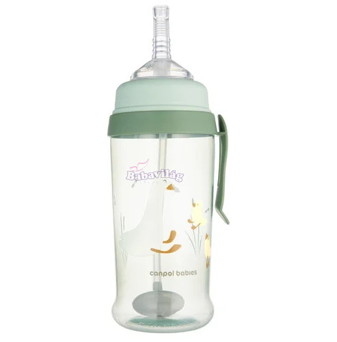 Canpol kiömlésmentes kulacs szívószállal és súllyal 350 ml - Liba