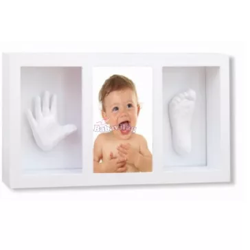 Mould 3d kéz és láblenyomat készítő képkeret 
