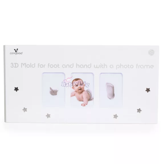 Mould 3d kéz és láblenyomat készítő képkeret 