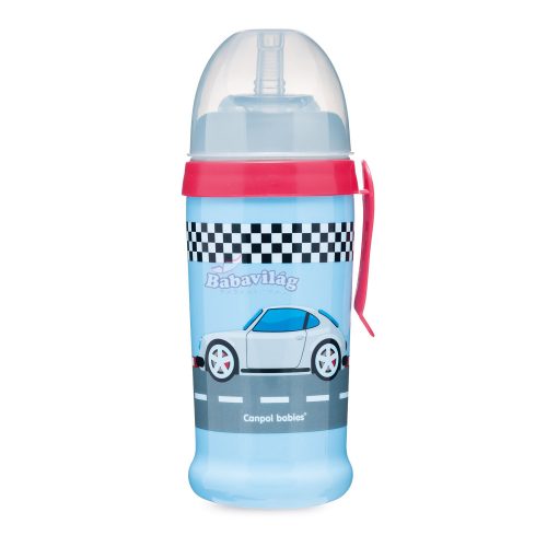 Canpol szívószálas itató 350ml autós