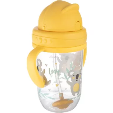Canpol Innovatív itatópohár szívószállal 270 ml sárga