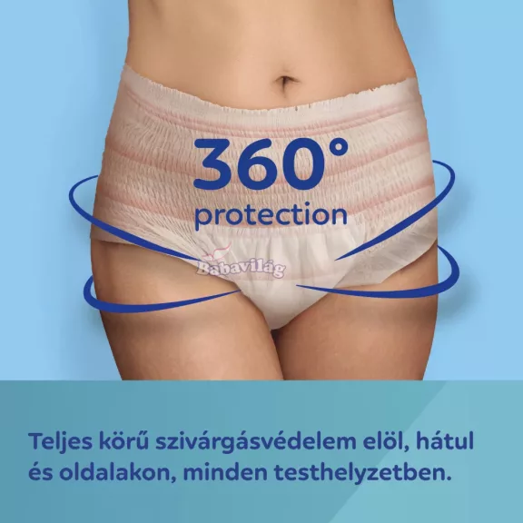 Légáteresztő szülés utáni bugyi 2 az 1-ben betéttel S/M