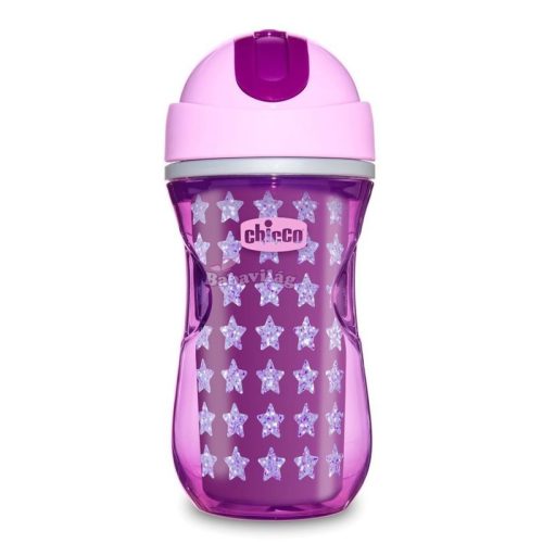 Chicco Sport Cup duplafalú szívószálas 14+ lila