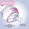 Chicco NaturalFeeling cumisüveg normál folyású ferde cumival - 150 ml pink
