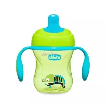Chicco Training Cup 2in1 gyakorló-itatópohár zöld