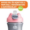 Chicco Kids Pop Up 350ml szívószálas kulacs 2év+ pink