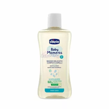   CHICCO Újszülött fürdető & sampon 200 ml , semleges pH7 