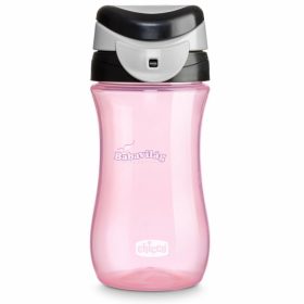   Chicco Kids Travel Cup 350ml pohárperemű itató 2év+ 0% BPA pink