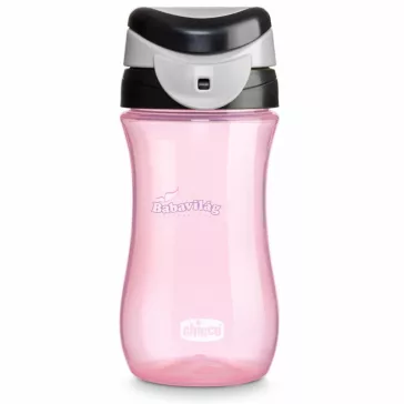   Chicco Kids Travel Cup 350ml pohárperemű itató 2év+ 0% BPA pink