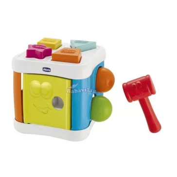 CHICCO - Sort&Beat 2in1 játékkocka, 6m+