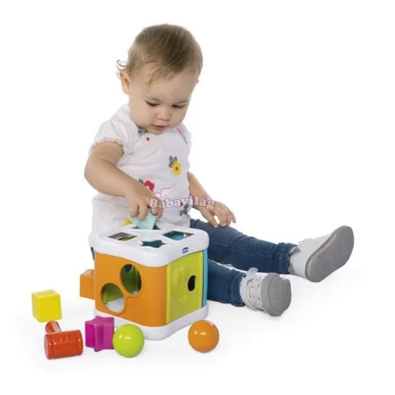 CHICCO - Sort&Beat 2in1 játékkocka, 6m+