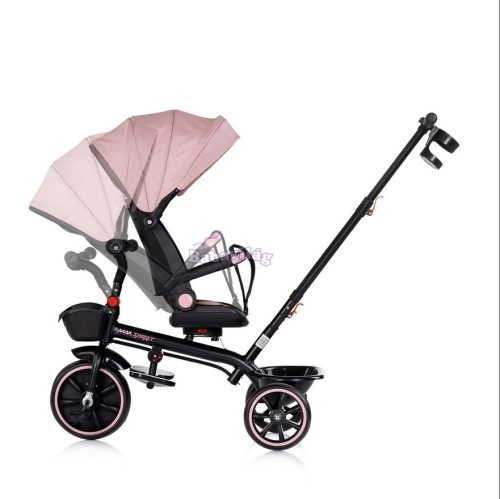 Chipolino Max Sport tricikli kupolával - powder pink 