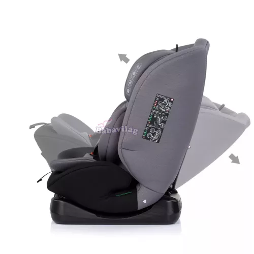 Chipolino Mondial autósülés I-Size 40-150cm - charcoal