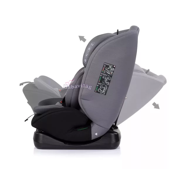 Chipolino Mondial autósülés I-Size 40-150cm - charcoal