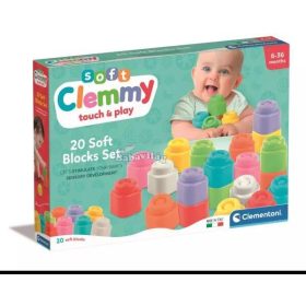 Clementoni Clemmy Puha építőkockák - 20 db-os 