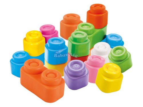 Clementoni Clemmy 20 db puha építőkocka tárolózsákban