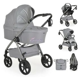 Cangaroo UNIQUE 3in1 babakocsi szett SILVER 