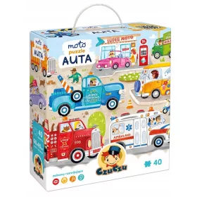 Puzzle Autók 40 db-os 
