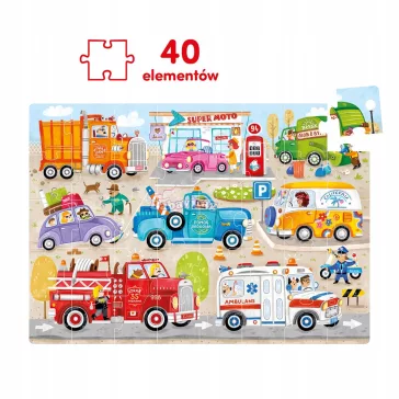 Puzzle Autók 40 db-os 