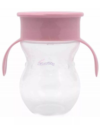  Baby Care 360 itatópohár fogantyúval - pink