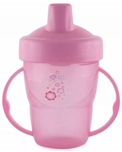 Baby Care itatópohár fogantyúval 210ml - pink 
