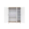 Faktum FLIP White & Oak - 3 osztású szekrény 