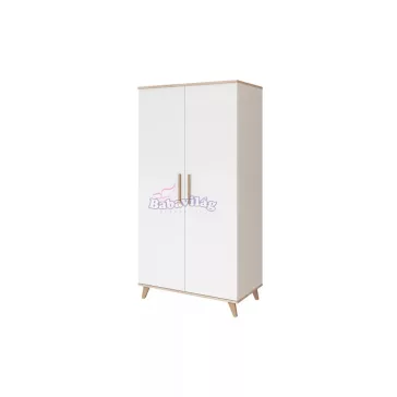 Faktum FLIP White & Oak - 2 osztású szekrény 
