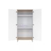 Faktum FLIP White & Oak - 2 osztású szekrény 