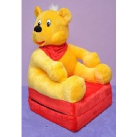 Plüss kinyitható fotel - Micimackó