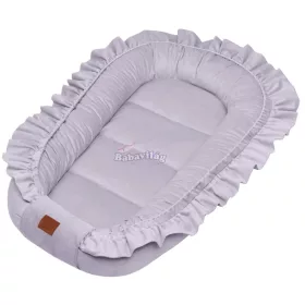 Babafészek fodorral velvet - Grey