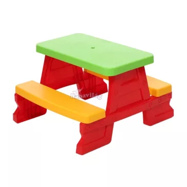 Piknik asztal 4 fő részére piros