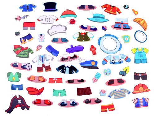 Mágneses könyv 59 db - szakmák