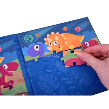 Mágneses puzzle - dinopark