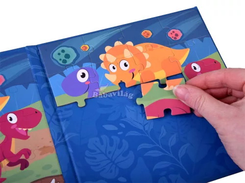 Mágneses puzzle - dinopark