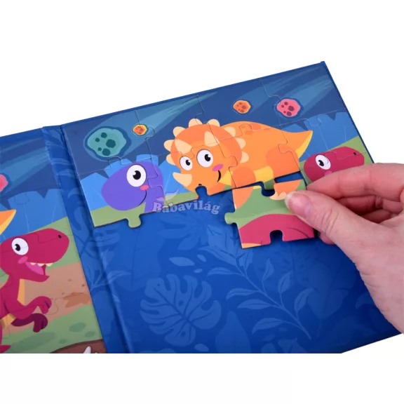 Mágneses puzzle - dinopark