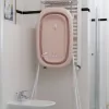 Összecsukható fürdőkád babáknak hőmérővel, állvánnyal