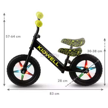 Rebel Led futóbicikli Neon sárga