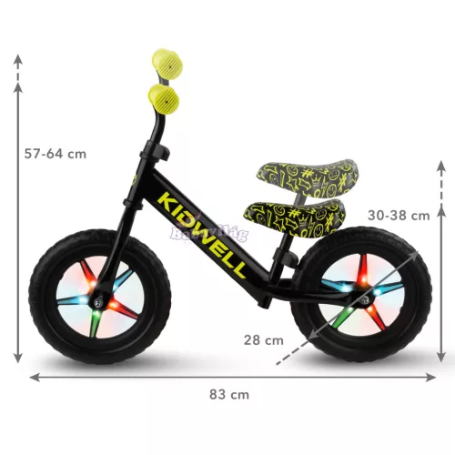 Rebel Led futóbicikli Neon sárga