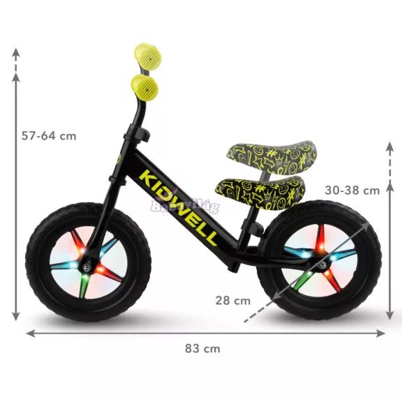 Rebel Led futóbicikli Neon sárga Rebel Led futóbicikli Neon sárga