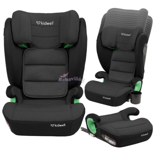 Kidwell Weston Isofix gyerekülés I-Size 100-150cm (15-36kg) fekete/szürke