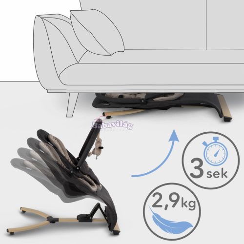 Kidwell RUBI pihenőszék - fekete/ barna