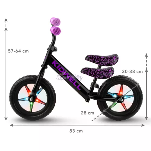 Rebel Led futóbicikli Neon pink