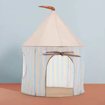 Kid's Concept játszósátor - világoskék csíkos