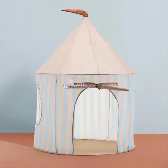Kid's Concept játszósátor - világoskék csíkos