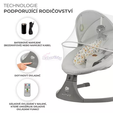 KINDERKRAFT Lumi2 pihenőszék  Premium Light Grey