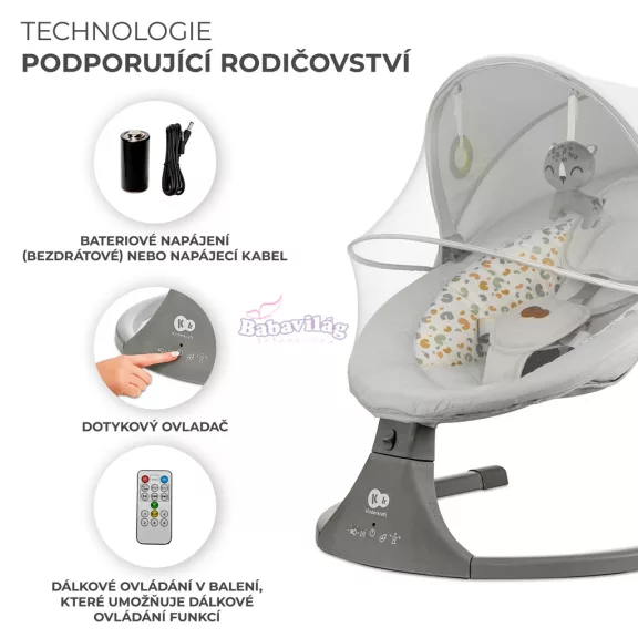 KINDERKRAFT Lumi2 pihenőszék Premium Light Grey KINDERKRAFT Lumi2 pihenőszék Premium Light Grey