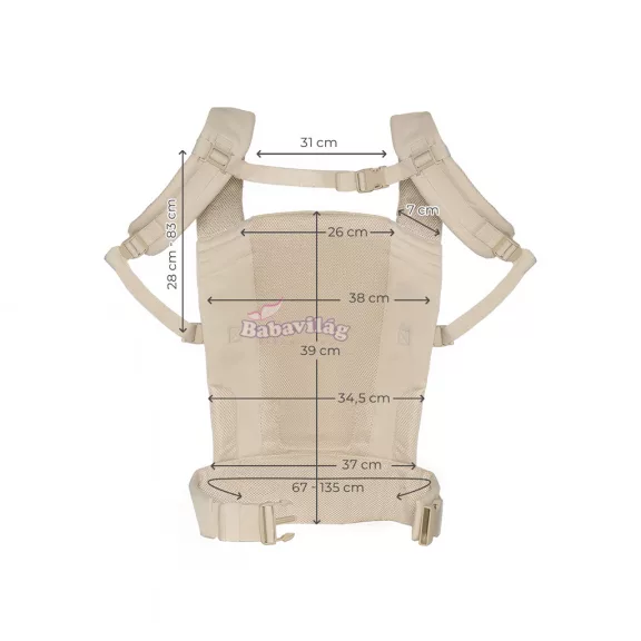 KINDERKRAFT Gyermek hordozó CarryBee Beige KINDERKRAFT Gyermek hordozó CarryBee Beige