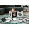 Happy Zoo XXL puzzle szőnyeg 150x150 