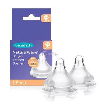 Lansinoh etetőcumi extra lassú folyású 2db 