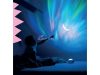Beltéri dekorációs LED projektor - Galaxys, RGBW, távirányítóval, akkumulátorral, fehér